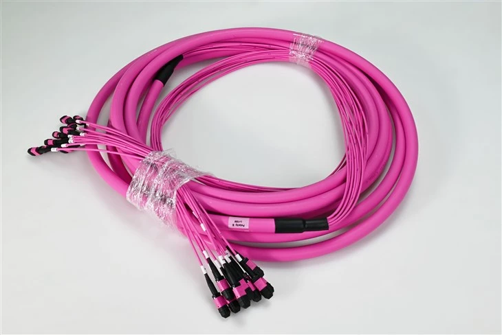 MTP MPO Fiber Patch Cords 12 Core OM4