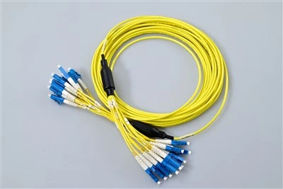 כבל תיקון סיבים אופטיים Lc 12 CORE Bundle כבל אופטי